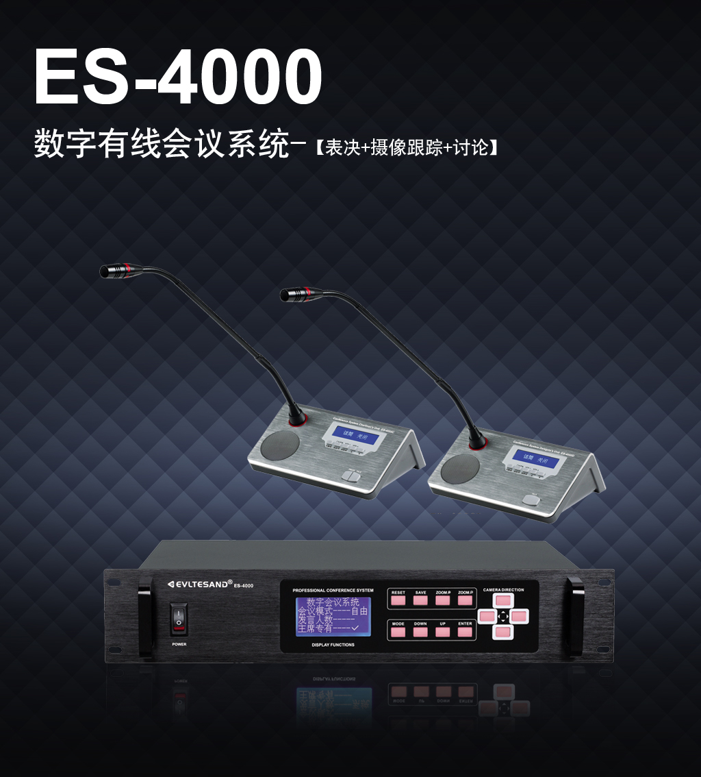 有线表决、视像、讨论数字会议系统